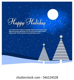 Vector Christmas greeting card