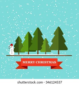 Vector Christmas greeting card