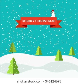 Vector Christmas greeting card