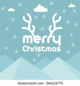 Vector Christmas greeting card