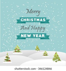 Vector Christmas greeting card