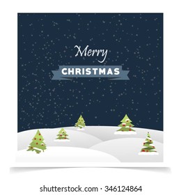 Vector Christmas greeting card