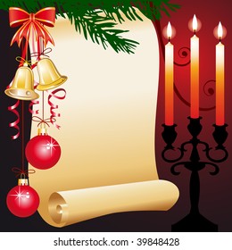 Vector christmas greeting card