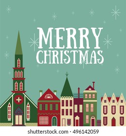 Vector Christmas greeting card