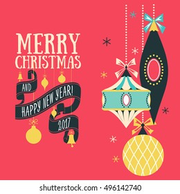 Vector Christmas greeting card