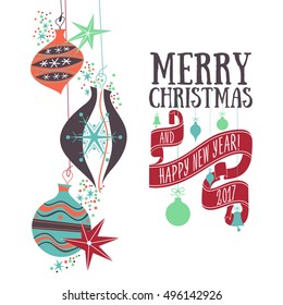 Vector Christmas greeting card