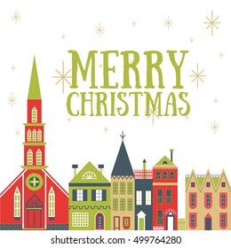 Vector Christmas greeting card