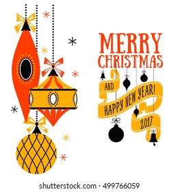 Vector Christmas greeting card