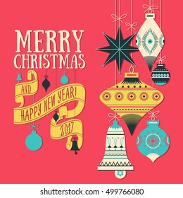 Vector Christmas greeting card