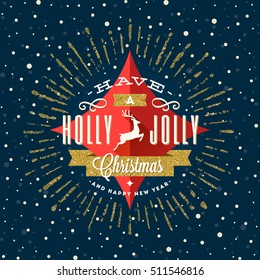 Vector Christmas greeting card