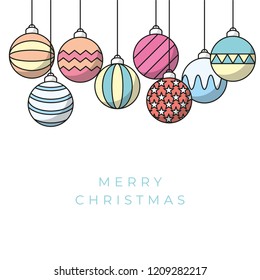 Vector Christmas greeting card design