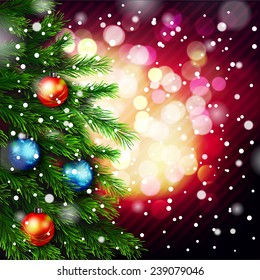 Vector Christmas Greeting Card Happy new year xmas