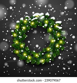 Vector Christmas Greeting Card Happy new year xmas