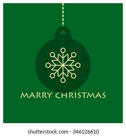 Vector Christmas greeting card - Happy New year and Merry Christmas holidays lettering on a winter snow background - EPS10 vector file organized in layers for easy editing.