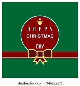 Vector Christmas greeting card - Happy New year and Merry Christmas holidays lettering on a winter snow background - EPS10 vector file organized in layers for easy editing.