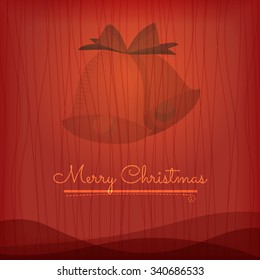 Vector Christmas Greeting Card. Merry Christmas lettering and background