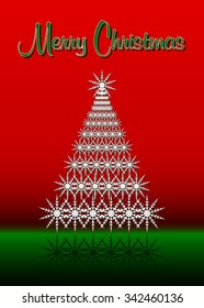 Vector Christmas Greeting Card scale 5:7, Christmas background, eps8