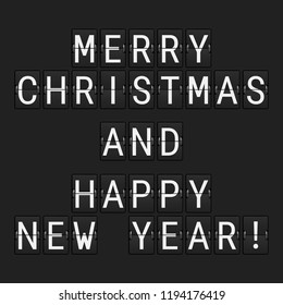  Vector Christmas Greeting Card Template. Merry Christmas and Happy New Year Design Elements. Resource for Creating Postcards, Calendars or Posters, Presentations or Banners.