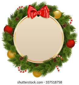Concepto de saludo navideño vectorial