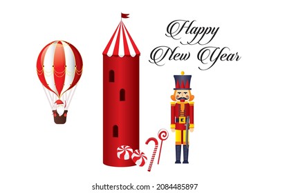 Vector for Christmas happy new year