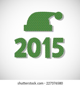 Vector Christmas and Happy New Year card 