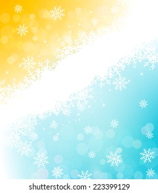 fundo de Natal vetor com flocos de neve
