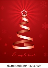 vector christmas holiday tree