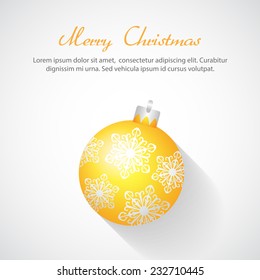 Vector Christmas holidays background with ball