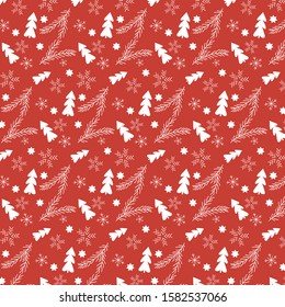 Vector Christmas Holidays Seamless Pattern