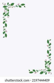 Borde del agujero de navidad del vector A4