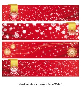 Vector Christmas Horizontal Banner