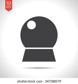 Vector christmas icon. New year illustration.  Snow globe