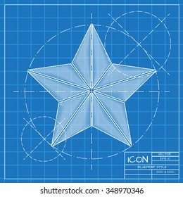 Vector christmas icon. New year illustration. Pullover. Engineer and architect background