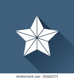 Vector christmas icon. New year illustration.  Christmas star