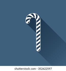 Vector christmas icon. New year illustration. Christmas candy