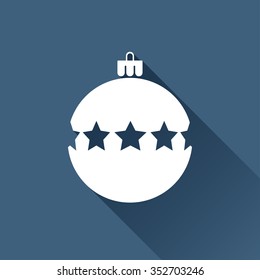 Vector christmas icon. New year illustration.  Christmas tree