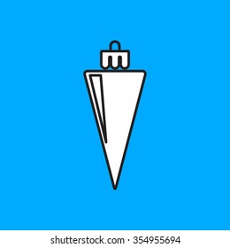 Vector christmas icon. New year illustration.  Christmas tree