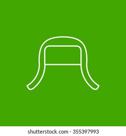 Vector christmas icon. New year illustration. Winter hat