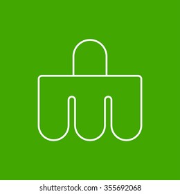 Vector christmas icon. New year illustration.  Christmas tree