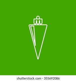 Vector christmas icon. New year illustration.  Christmas tree