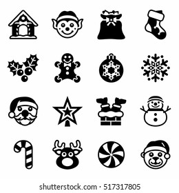 Vector Christmas icon set