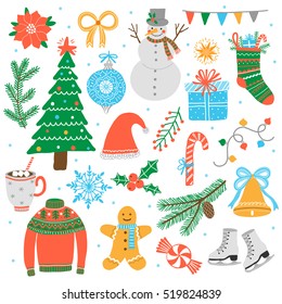 Vector Christmas icon set