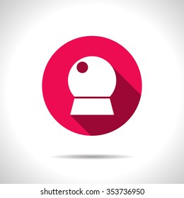 Vector christmas icon.   Snow globe
