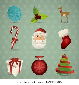 Vector Christmas icons 