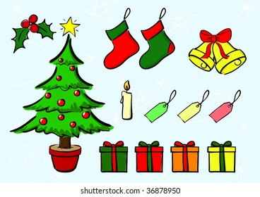 Vector Christmas Icons.
