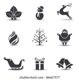 Vector Christmas Icons.