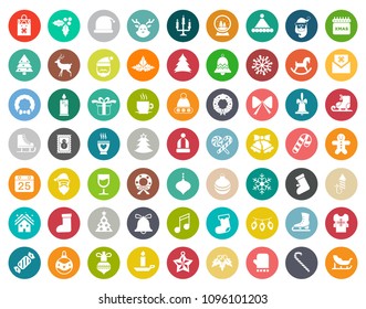 vector christmas icons set, winter celebration xmas holiday icons