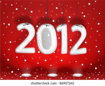 Vektorgrafik zu Weihnachten. 2012