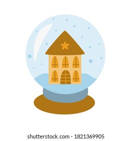 vector Christmas illustration magic ball