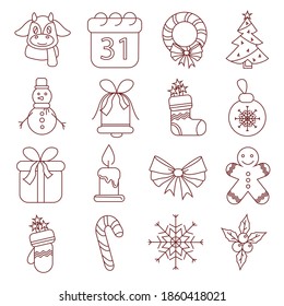 vector with christmas illustration on white background